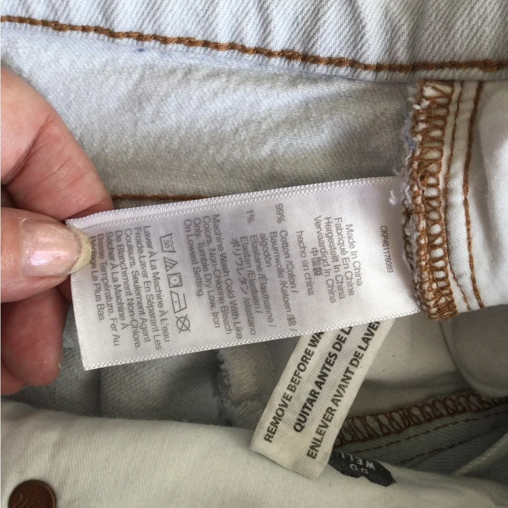 MADEWELL The Perfect Vintage Wide Leg Cropped Jean Size 27 - Picture 11 of 11